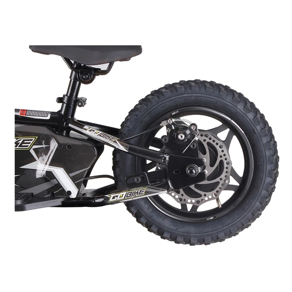 GoBike 12 with a reliable rear disc brake system for kids