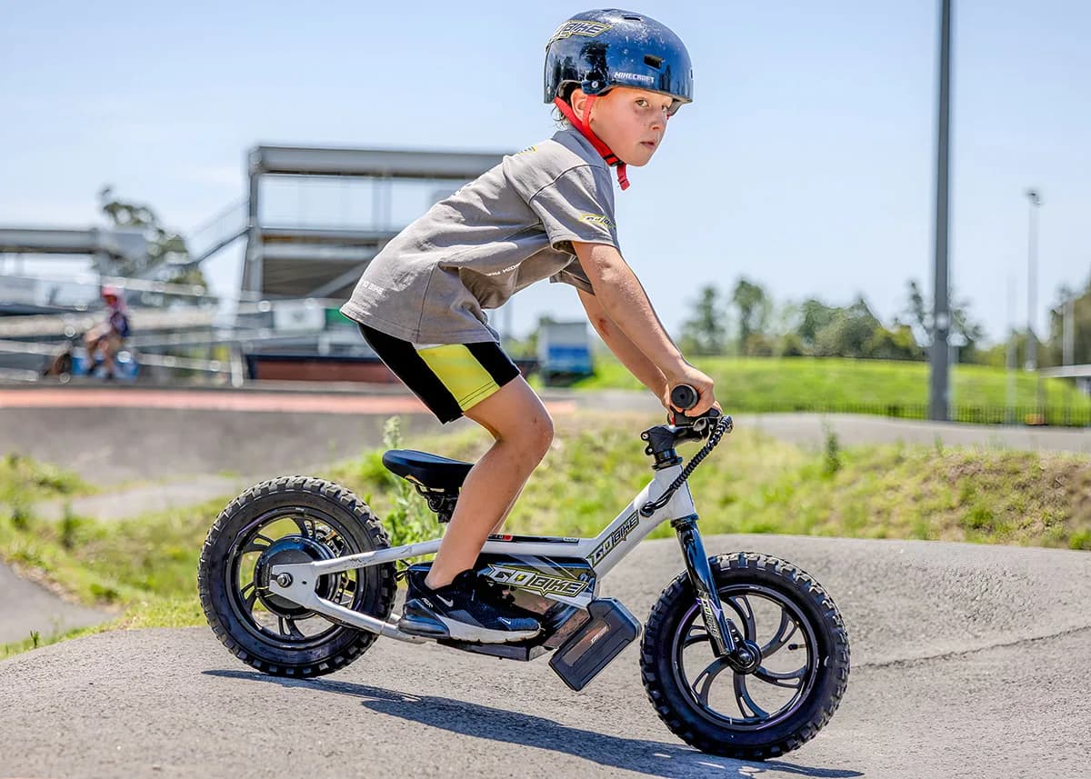 Close up of the GoBike 12-inch frame