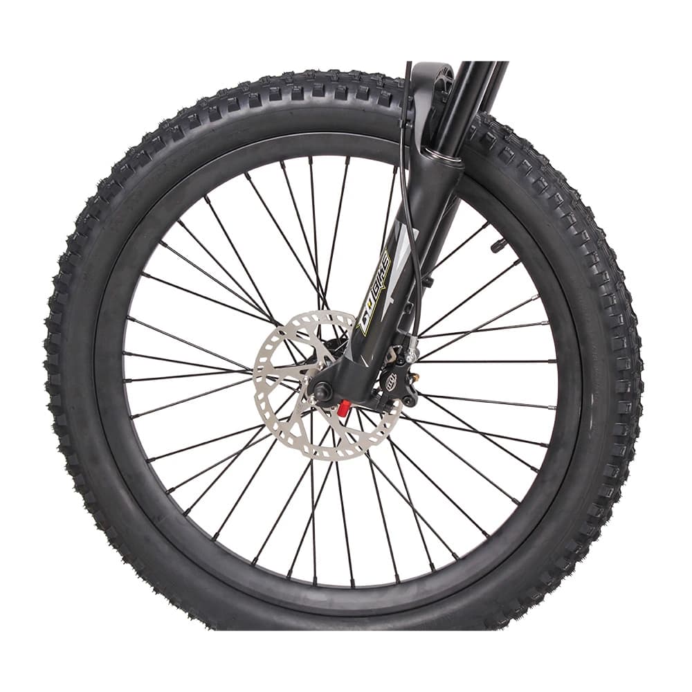 24 inch Kenda Fat Tires on the GoBike Pro model.