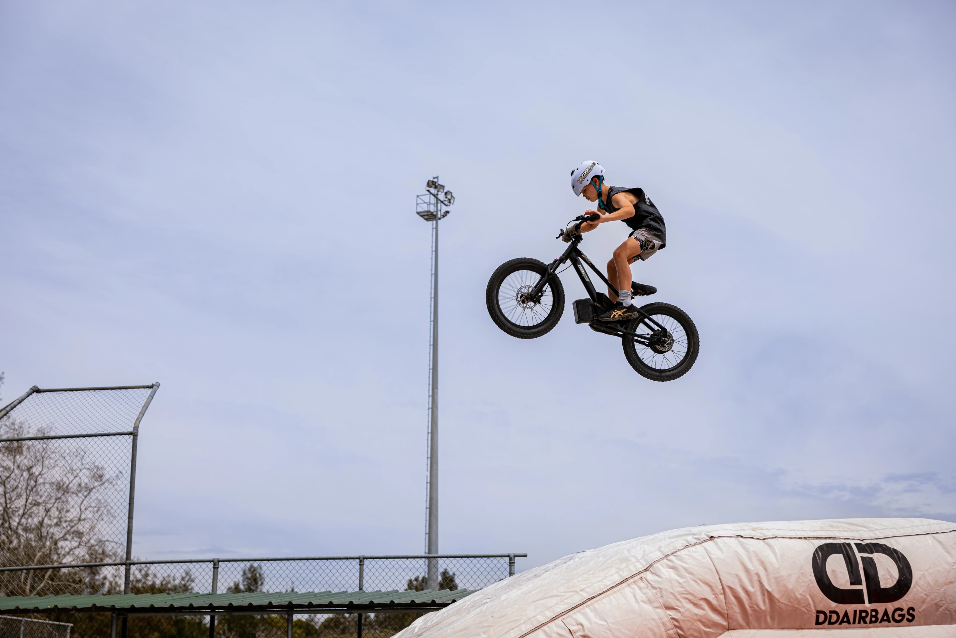 Team Rider Leo Clearing Jumps on the GoBike 20