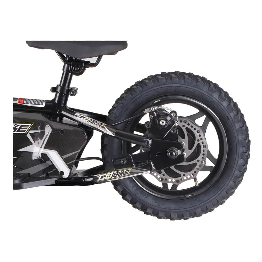 GoBike 12 with a reliable rear disc brake system for kids