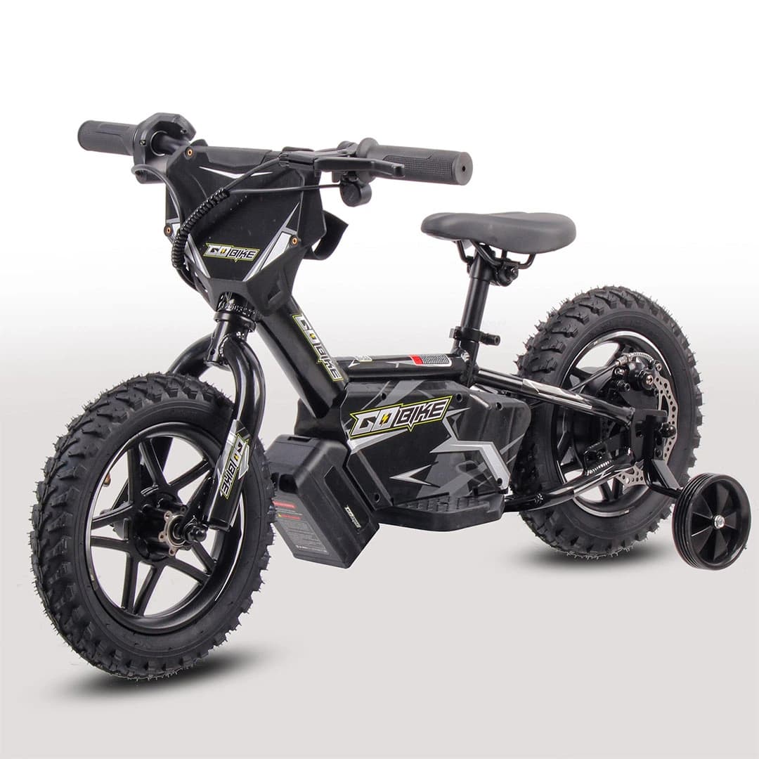 GoBike 12 Inch Ebike for Kids With Traning wheels – Perfect First Ride for Ages 2–5