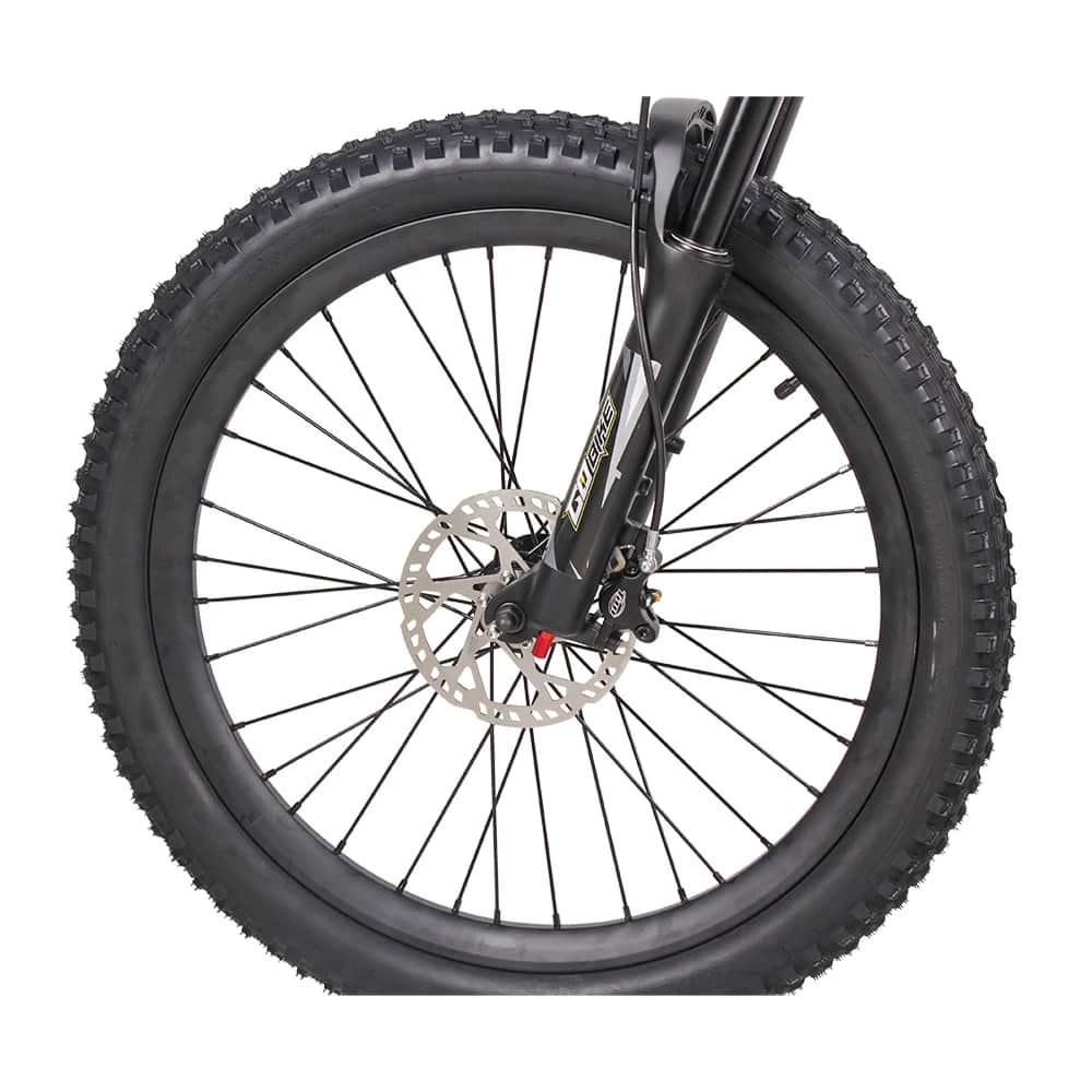 24 inch Kenda Fat Tyres on the GoBike Pro model.