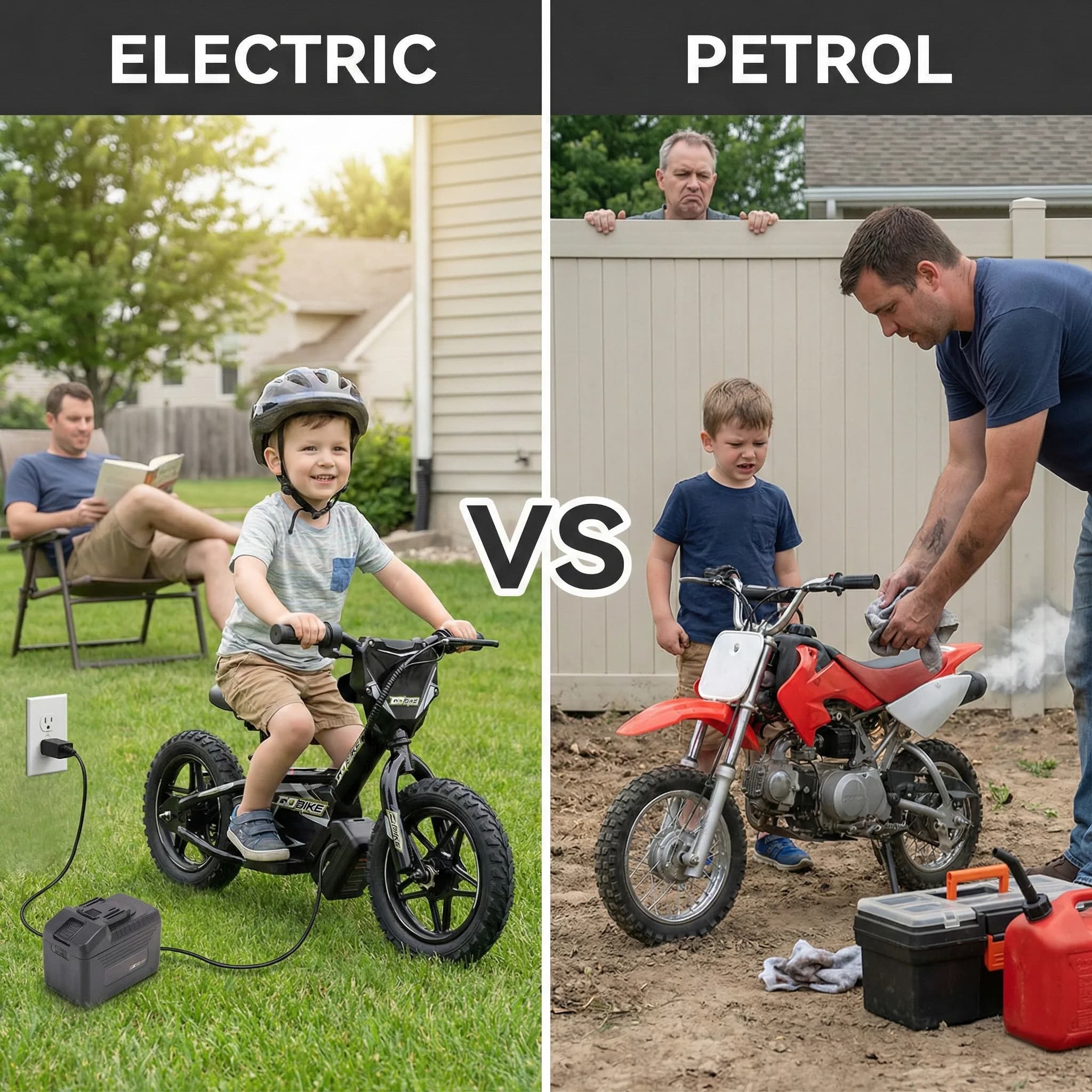 Electric vs. Petrol Dirt Bikes for Kids: Which is Better in 2025? Electric vs. Petrol Dirt Bikes for Kids: Which is Better in 2025?